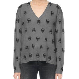 Skull Cashmere Jolie Sweater in Grey